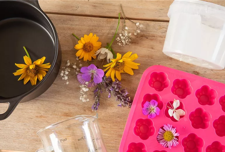 Blumenseife - Materialien